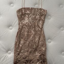 Sequence Dress (Rose Gold)