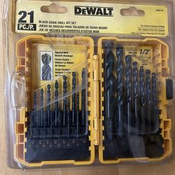DeWalt Black Oxide Drill Bit Set