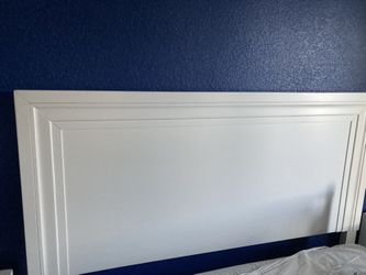 White wood Bed frame And head board