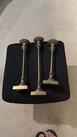 Set of three candle sticks