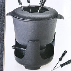 Dansk Cast Iron Fondue Set