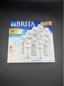 Pack of 10 New Brita Standard Replacement Pitcher Filters sealed