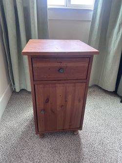 Wood Nightstand