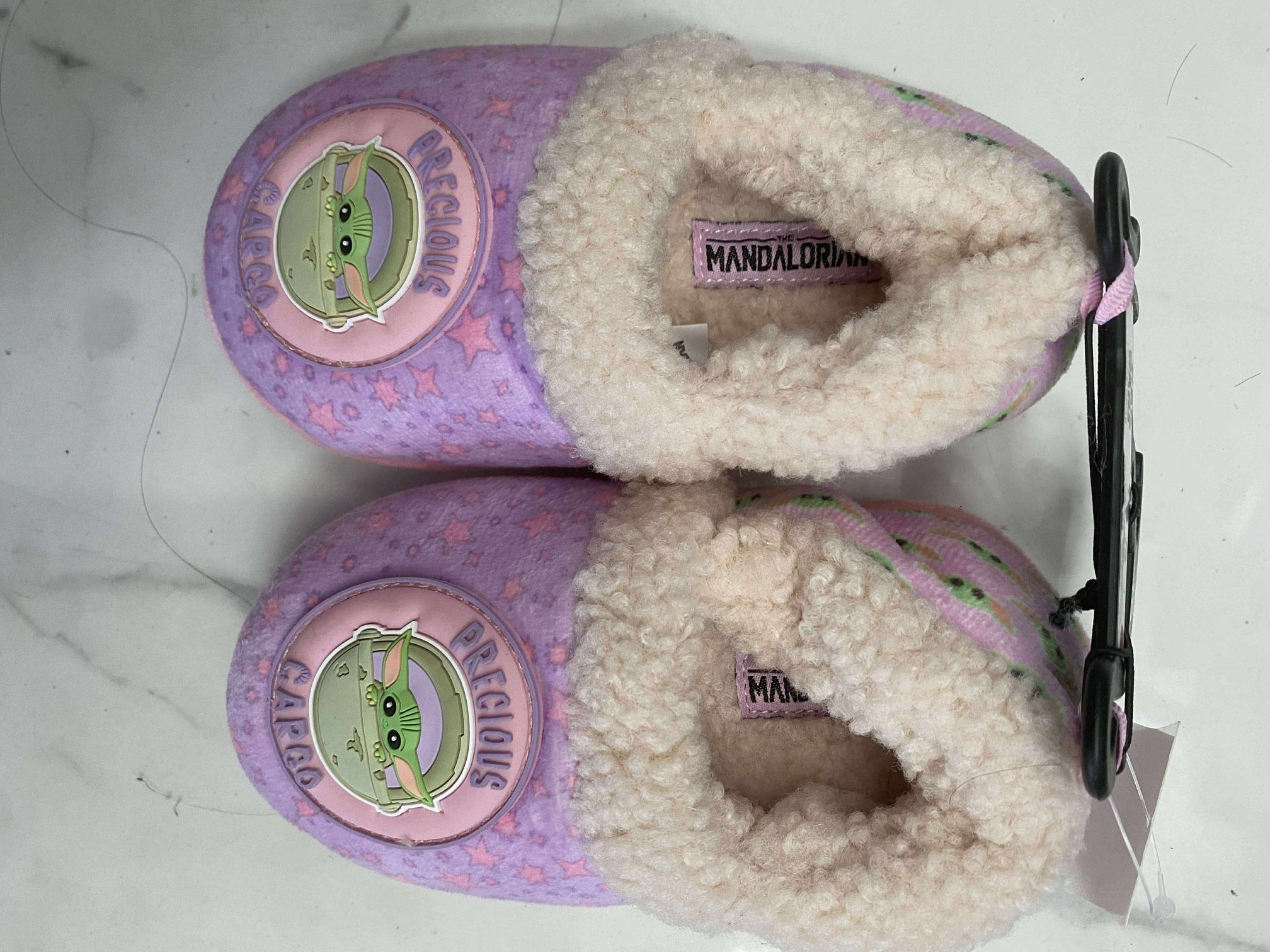 Girls Disney The Mandalorian Grogu “Precious Cargo” Slippers Size 9/10 Star Wars