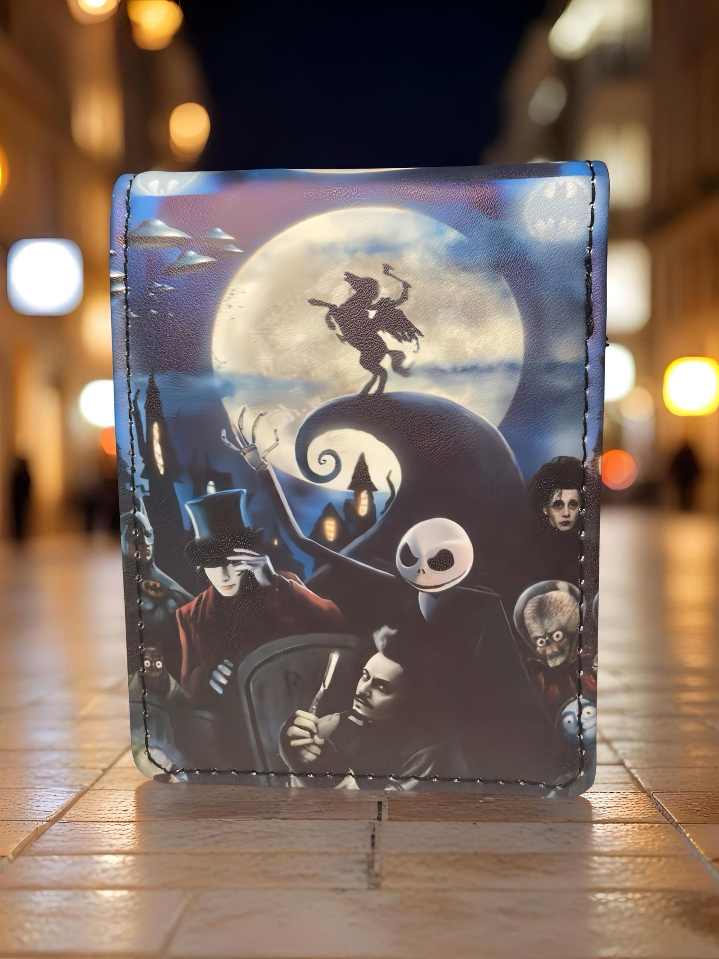 “Burton’s Dark Parade: Handmade Horror Wallet”
