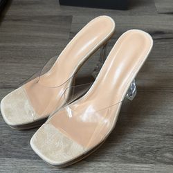 Clear heels