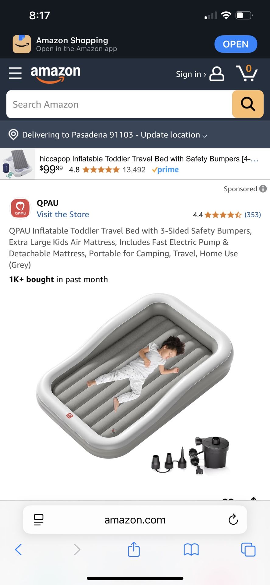 Toddle Travel Bed
