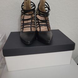 beautiful and elegant black high heels 