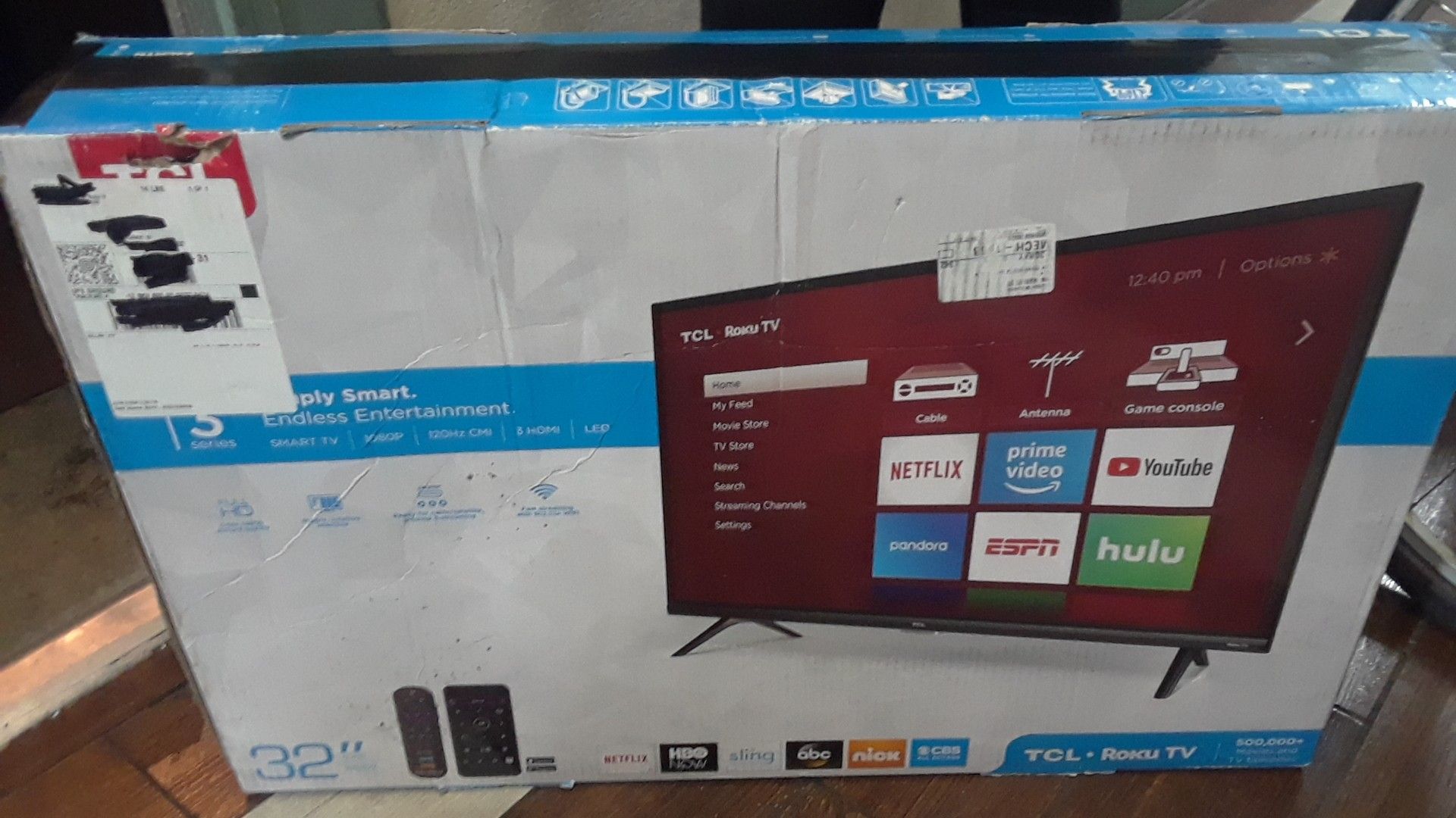 Brand newTCL - 32" Class - LED - 3-Series - 1080p - Smart - HDTV Roku TV