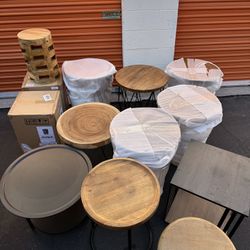 Various Wooden End Tables