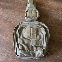 5.11 Olive Green, Sling, Tactical, Cross, Body Backpack