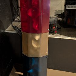 DJ Man Cave Police red blue vintage classic light bar - lightbar 