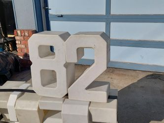 Large Plastic Numbers (0-9) and Base