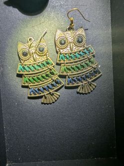 Vintage OWL EARINGS