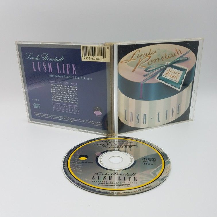 Linda Ronstadt Lush Life CD 1984 with Nelson Riddle