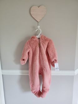 Baby Sherpa Onesie Fall/Winter Outfit w/ Bear Hood