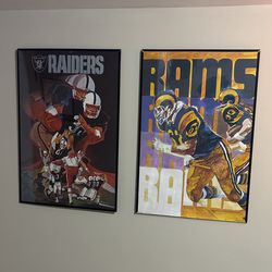 1973 Rams + 1983  Raiders Posters
