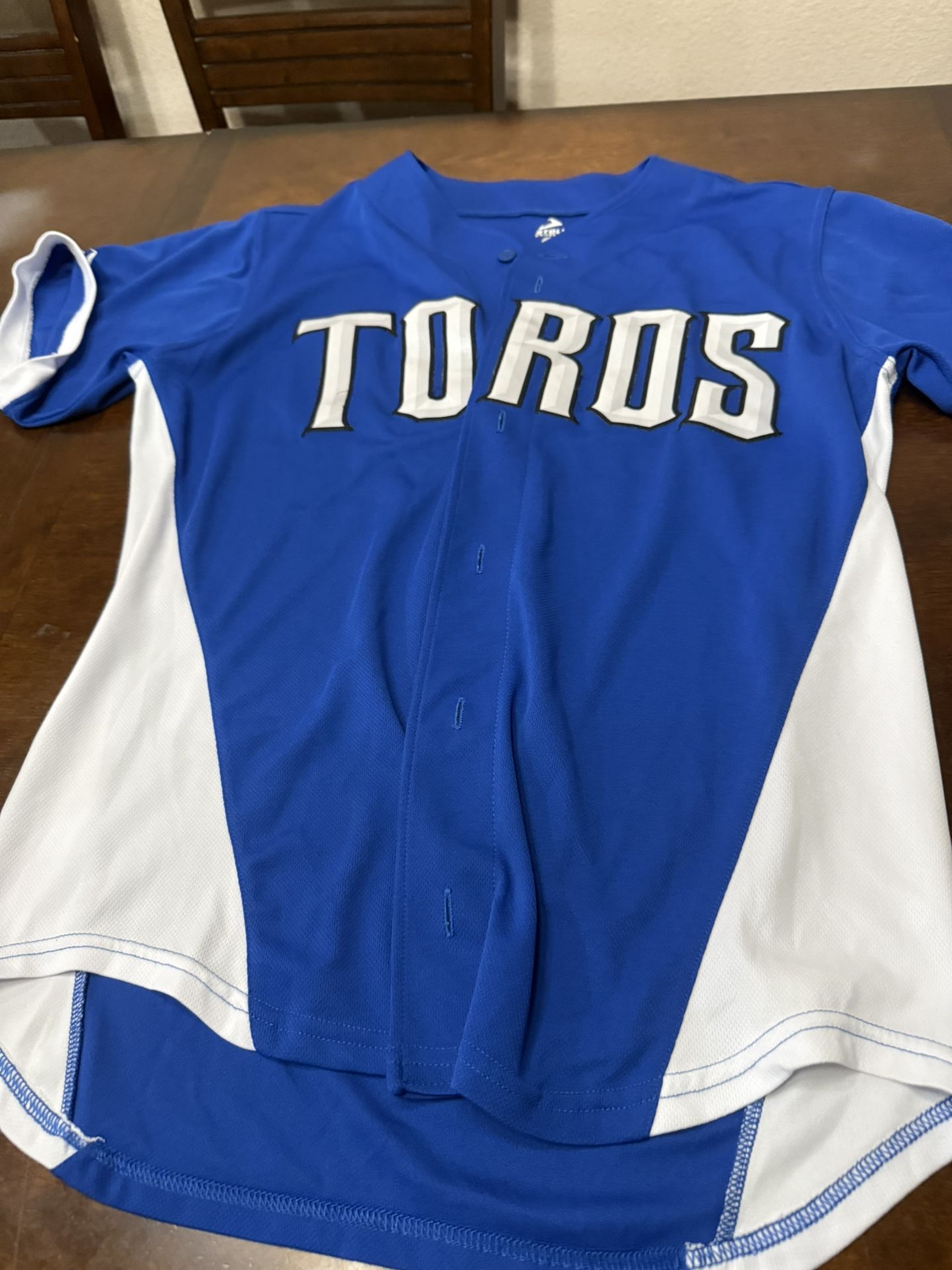 LMB Tijuana Toros Baseball Jersey Blue Size Large