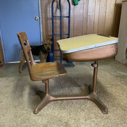 Antique School Desk 