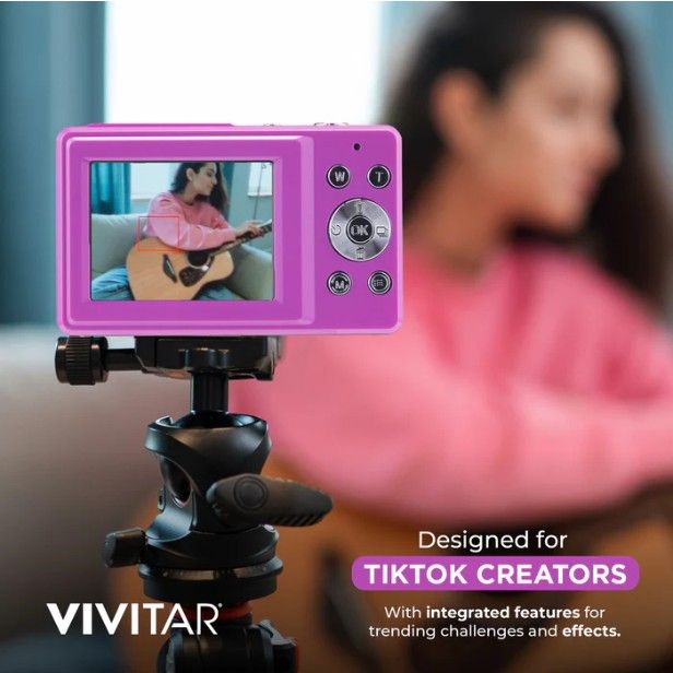 Purple Digital Camera