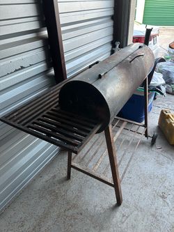 Heavy Duty Steel Barrel BBQ Smoker Grill