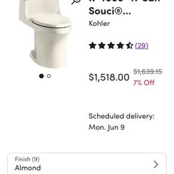 3x Kohler Touch less Toilet 