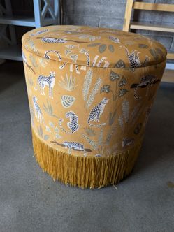 Gold Velvet Storage Stool  - Must go ASAP