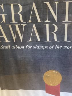 Grand Award Stamp Book 1962 Exc NO STAMPs