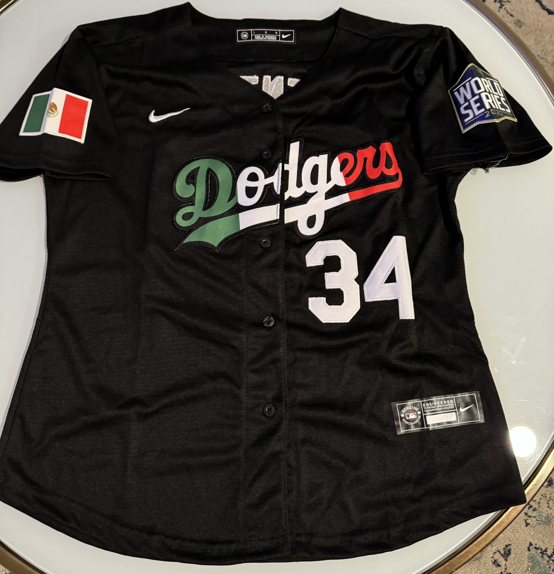 Los Angeles Dodgers Fernando Valenzuela Women Jersey
