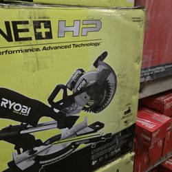 RYOBI 18V HP BRUSHLESS CORDLESS 10"IN SLIDING MITER SAW TOOL ONLY NEW 