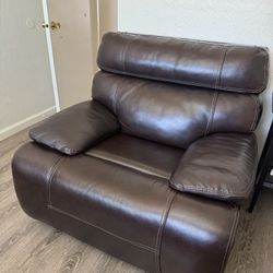 Leather Rocker Recliner