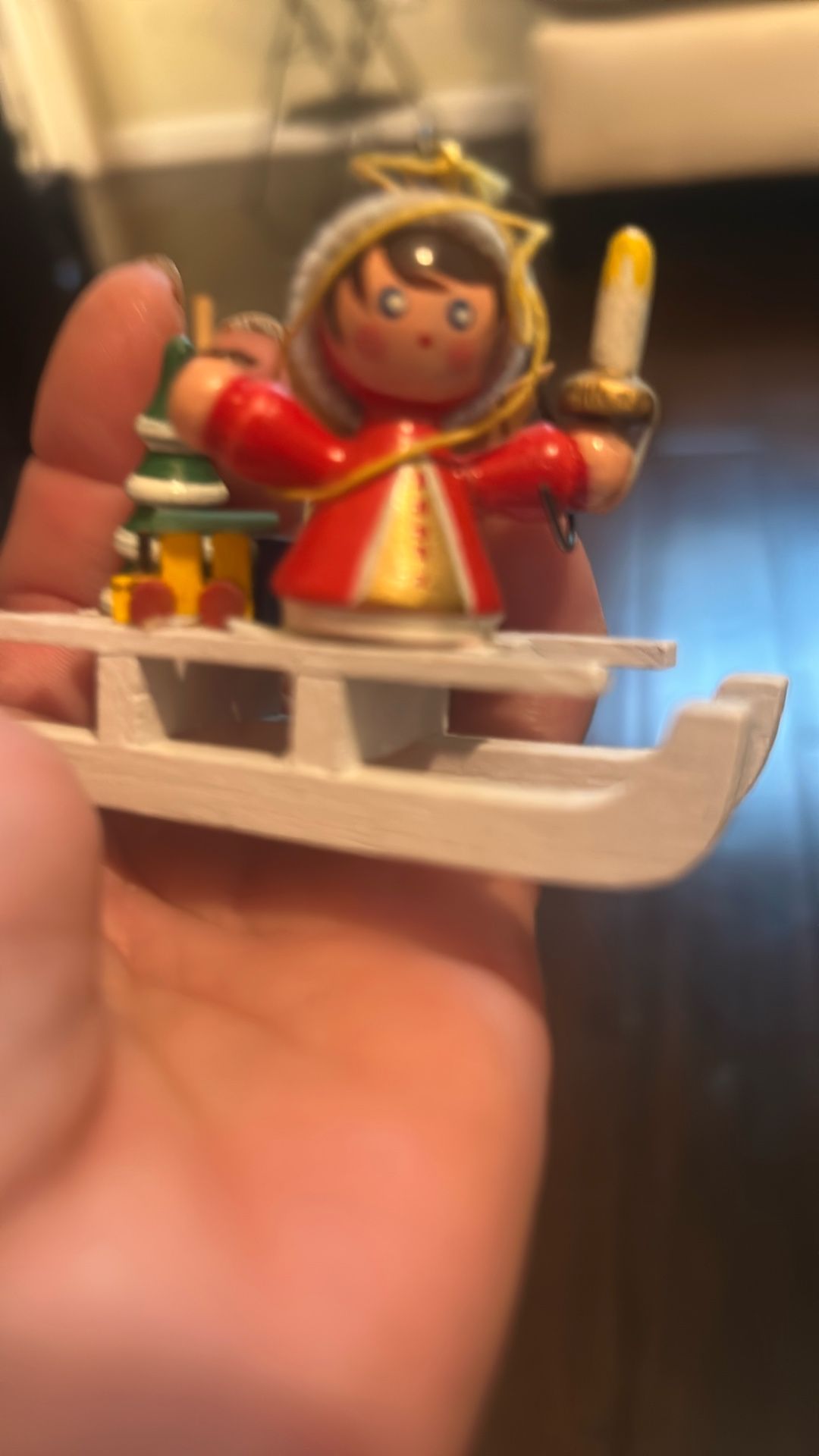 Wooden Vintage Christmas Tree Ornaments From Germany