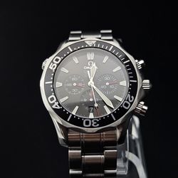 OMEGA Seamaster Chronograph Men's Black Watch - 2594.52 300 M 
