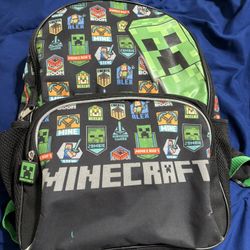Kids Minecraft Backpack And Lunchbox