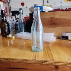 Old Coca-Cola Bottle Non Curved 6 1/2 Inch Chicago ILL