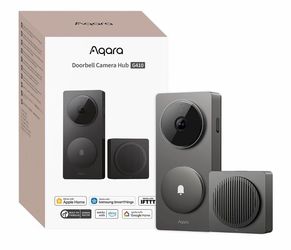 Aqara Smart Doorbell Camera G410 With Chime — HomeKit Secure Video, Gray