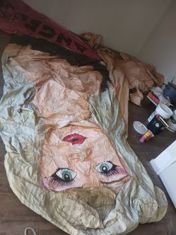 Large canvas inflatable advertising