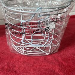 White wire Baskets With A bunny Shape 