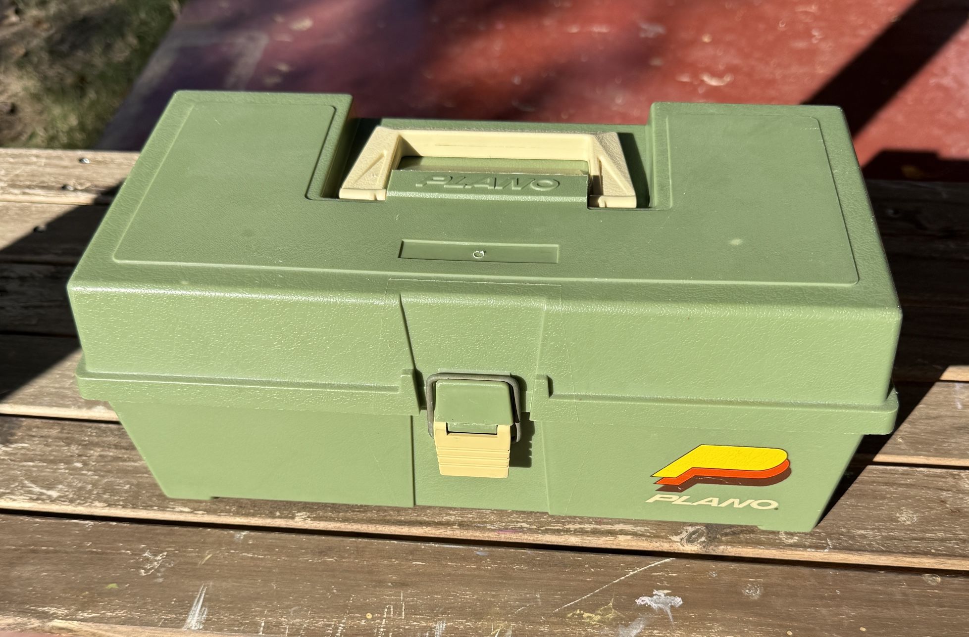 Vintage Green Plano Tackle Box Tool Box Sewing Box Storage