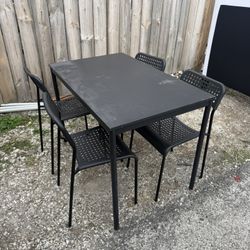 Dining Table 4 Chairs