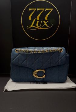 Coach Denim Tabby Shoulder Bag Blue