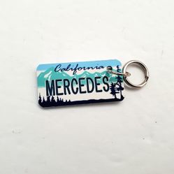 Mercedes California License Plate Keychain