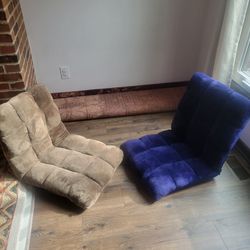 Adjustable 14-Position Floor Chair Folding Lazy Gaming Sofa Chair Cushioned 2