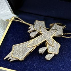 Diamond And Gold Cross
