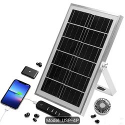 4-USB 10W Foldable Portable Solar Charger Panel