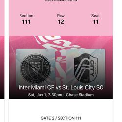 Inter Miami Tickets June 1st Vs St Louis City 