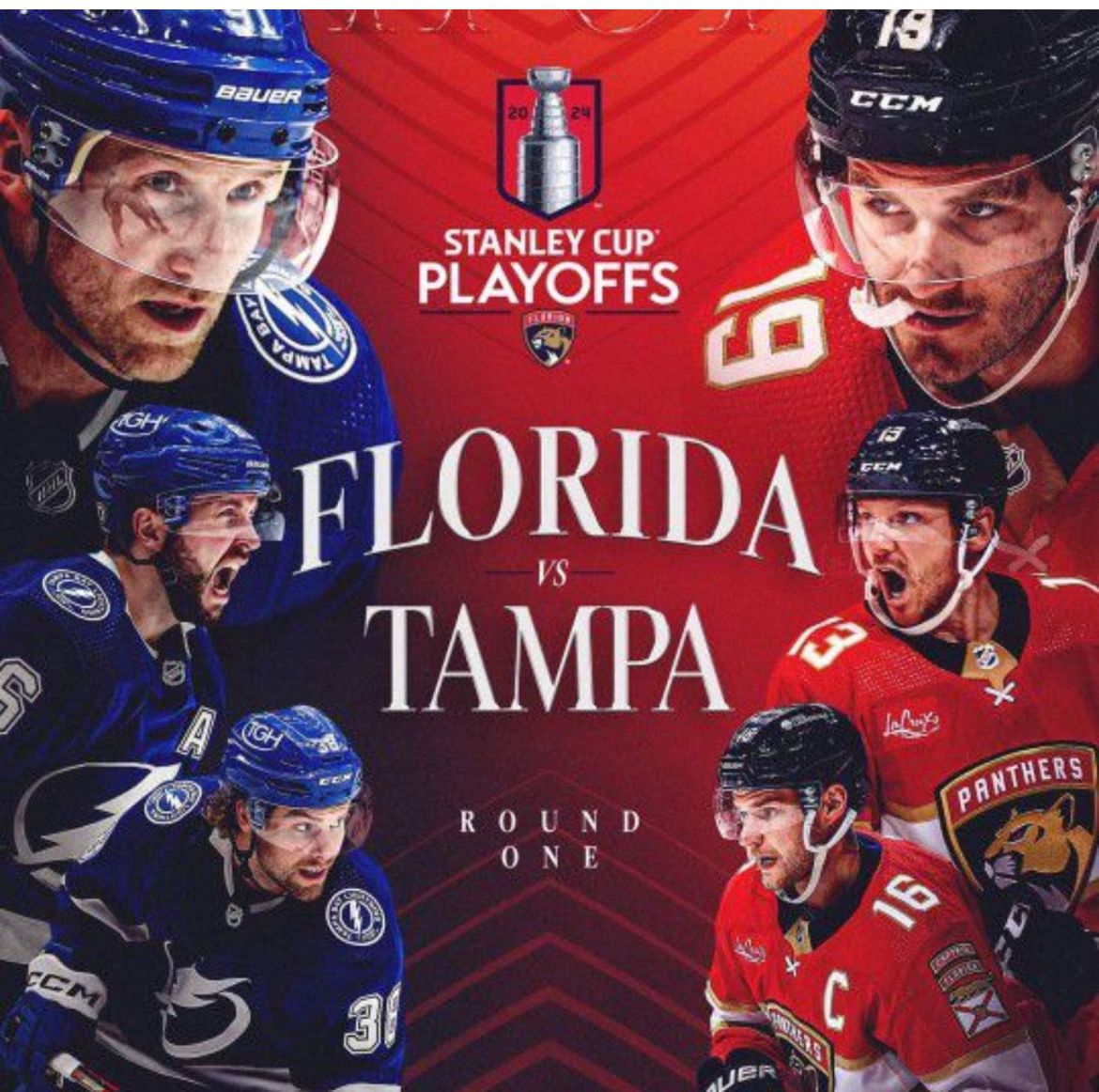 Florida Panthers Versus Tampa Bay Lightning Game Two Tickets $80 Each