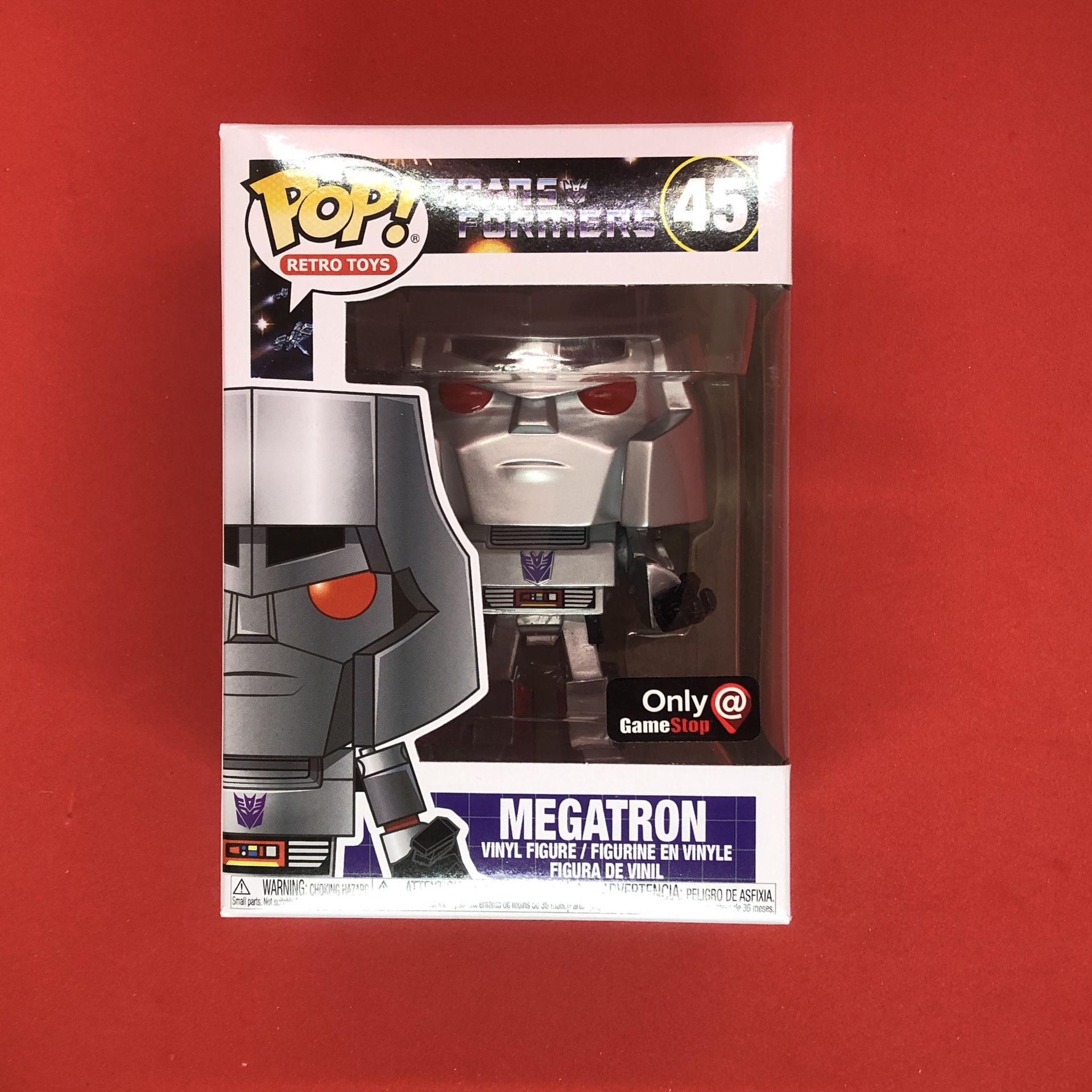 Funko POP! Retro Toys: Exclusive Transformers Megatron Vinyl Figure #45 rare new