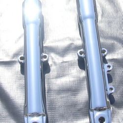 Harley Davidson Softail Heritage Fatboy 2000-2006 Chrome Lower Slider Fork Leg Set