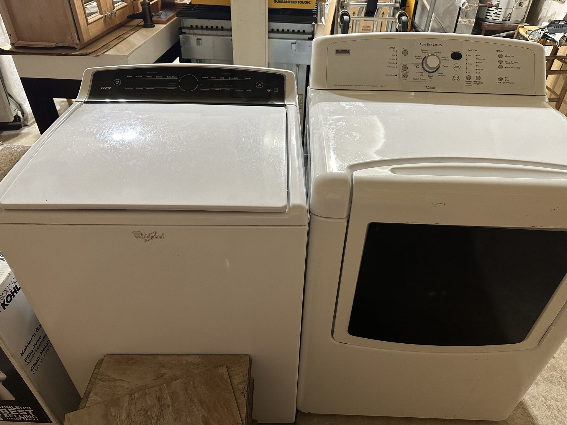 Top Load Washer & Electric Dryer